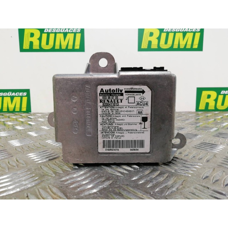 Recambio de centralita airbag para renault scenic ii confort authentique referencia OEM IAM 8200411013 603989700 