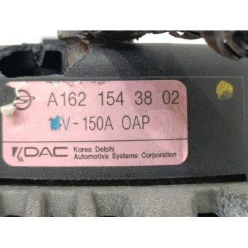 Recambio de alternador para ssangyong rodius xdi referencia OEM IAM A1621543802  