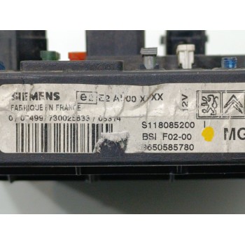 Recambio de caja reles / fusibles para citroën c3 1.4 hdi satisfaction referencia OEM IAM 9650585780  