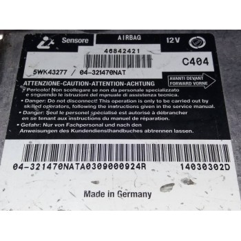 Recambio de centralita airbag para alfa romeo 147 (190) 1.9 jtd 150 q2 referencia OEM IAM 46842421 5WK43277 