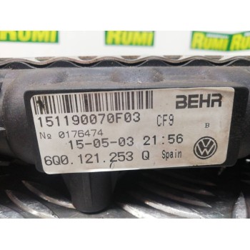 Recambio de radiador agua para volkswagen polo (9n1) highline referencia OEM IAM 6Q0121253Q 151190070F03 