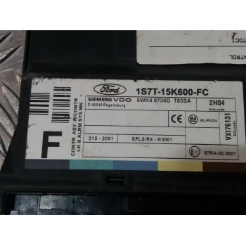 Recambio de centralita check control para ford focus berlina (cak) ambiente referencia OEM IAM 1S7T15K600FC 5WK48730DT83SA VXI76