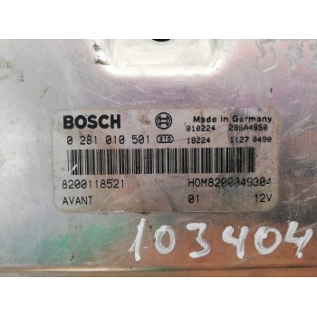 Recambio de centralita motor uce para renault kangoo (f/kc0) alize referencia OEM IAM 8200118521 0281010501 8200049304