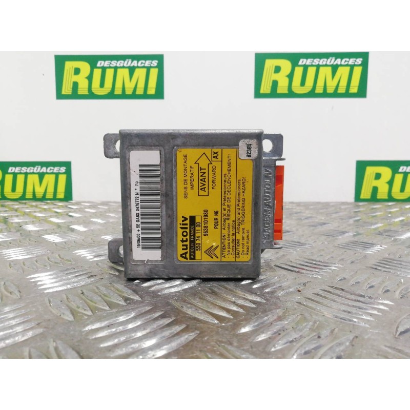 Recambio de centralita airbag para citroën xsara berlina 1.4 satisfaction referencia OEM IAM 9638101980 550741100 