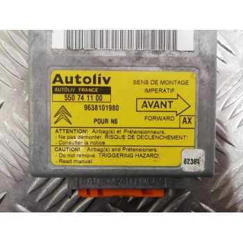 Recambio de centralita airbag para citroën xsara berlina 1.4 satisfaction referencia OEM IAM 9638101980 550741100 