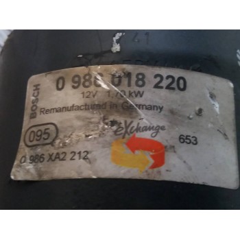 Recambio de motor arranque para ford fiesta berlina intro referencia OEM IAM 0986018220  