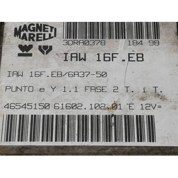 Recambio de centralita motor uce para lancia lancia y 1.2 ls referencia OEM IAM IAW16FEB 46545150, 6160210201 