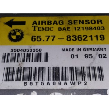 Recambio de centralita airbag para bmw serie 3 compacto (e36) 318ti se referencia OEM IAM 8362119 65778362119, 12198403 