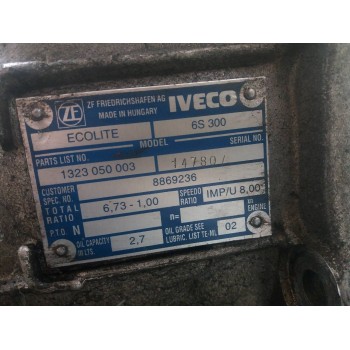 Recambio de caja cambios para iveco daily caja abierta / volquete 2.8 diesel cat referencia OEM IAM 6S300 147807 1323050003