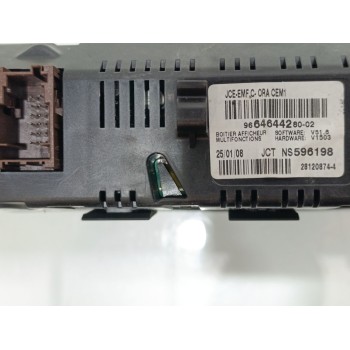 Recambio de pantalla multifuncion para peugeot 308 confort referencia OEM IAM 9664644280  