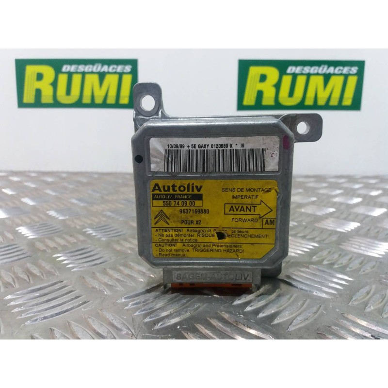 Recambio de centralita airbag para citroën xantia berlina 1.9 td sx plus auto referencia OEM IAM 9637169880 550740900 