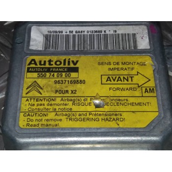 Recambio de centralita airbag para citroën xantia berlina 1.9 td sx plus auto referencia OEM IAM 9637169880 550740900 