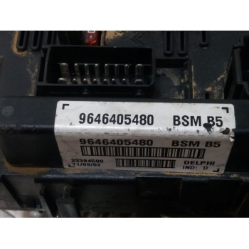 Recambio de caja reles / fusibles para peugeot 206 berlina xn referencia OEM IAM 9636079380 27680 11972