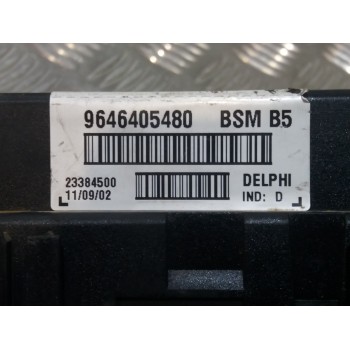 Recambio de caja reles / fusibles para peugeot 206 berlina xn referencia OEM IAM 9636079380 27680 11972