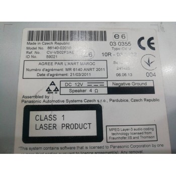 Recambio de pantalla multifuncion para toyota auris active referencia OEM IAM 8614002010  