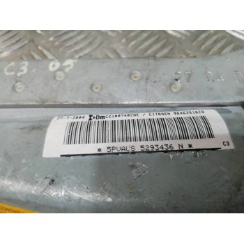 Recambio de airbag delantero derecho para citroën c3 1.4 hdi exclusive referencia OEM IAM 96462516ZQ PC10074340D CC100740ZQE