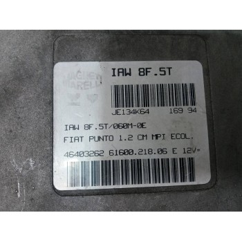 Recambio de centralita motor uce para fiat punto berlina (176) 85 16v elx referencia OEM IAM 6160021806 46403262 IAW8F5T