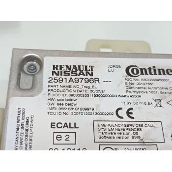 Recambio de modulo electronico para renault clio v business edition referencia OEM IAM 2591A9796R  