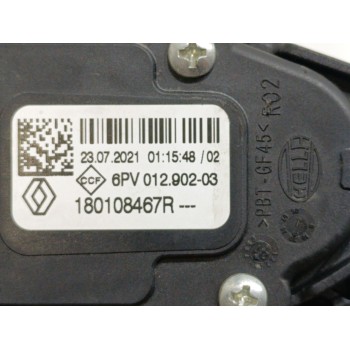 Recambio de potenciometro pedal para renault clio v business edition referencia OEM IAM 180108467R  