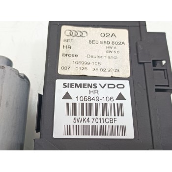 Recambio de elevalunas trasero derecho para audi a4 berlina (8e) 1.9 tdi (96kw) referencia OEM IAM 0130821766  
