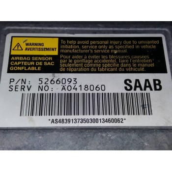 Recambio de centralita airbag para saab 9-5 berlina 2.2 tid linear referencia OEM IAM 5266093 A0418060 