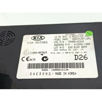 Recambio de modulo electronico para kia cee´d x-tech referencia OEM IAM 116RA003029  