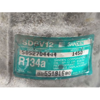 Recambio de compresor aire acondicionado para citroën c3 1.4 hdi premier referencia OEM IAM 9655191680  