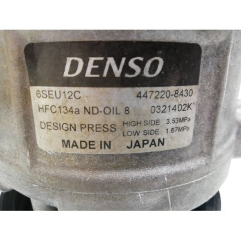 Recambio de compresor aire acondicionado para audi a4 berlina (8e) 2.5 tdi quattro (132kw) referencia OEM IAM 4472208430  