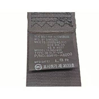 Recambio de cinturon seguridad trasero izquierdo para kia cee´d x-tech referencia OEM IAM 89810A6000  