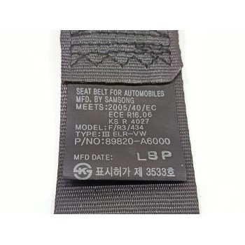 Recambio de cinturon seguridad trasero derecho para kia cee´d x-tech referencia OEM IAM 89820A6000  