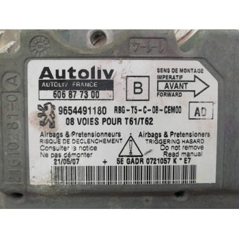 Recambio de centralita airbag para peugeot 307 berlina (s2) d-sign referencia OEM IAM 9654491180 606877300 