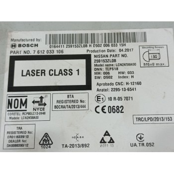 Recambio de sistema audio / radio cd para nissan pulsar (c13) acenta referencia OEM IAM 259153ZL0B  