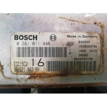 Recambio de centralita motor uce para peugeot 406 berlina (s1/s2) sr pack referencia OEM IAM 9652184380 0281011446 