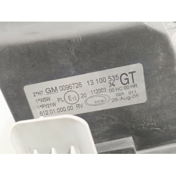 Recambio de faro izquierdo para opel corsa c blue line referencia OEM IAM 13100535  