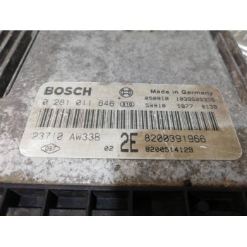 Recambio de centralita motor uce para nissan primera trav. (p12) line up referencia OEM IAM 0281011646 8200391966, 8200514129 10