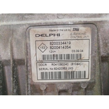 Recambio de centralita motor uce para renault megane ii berlina 5p authentique referencia OEM IAM 8200334419 8200414354 