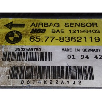 Recambio de centralita airbag para bmw serie 3 berlina (e36) 318i exclusiv edition referencia OEM IAM 8362119 65778362119 