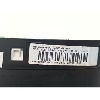 Recambio de cuadro instrumentos para peugeot 407 sport referencia OEM IAM 9664690380  