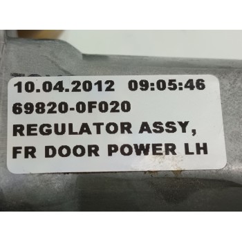Recambio de elevalunas delantero izquierdo para toyota verso active referencia OEM IAM 698200F020  