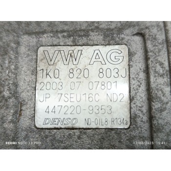 Recambio de compresor aire acondicionado para audi a3 (8p) 2.0 tdi ambiente referencia OEM IAM 1K0820803J  