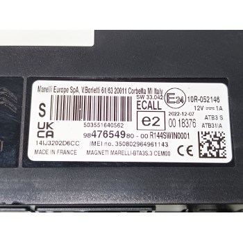 Recambio de modulo electronico para opel corsa f gs line referencia OEM IAM 9847654980  