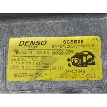 Recambio de compresor aire acondicionado para ford ka (ccu) trend + referencia OEM IAM 5A7875200  