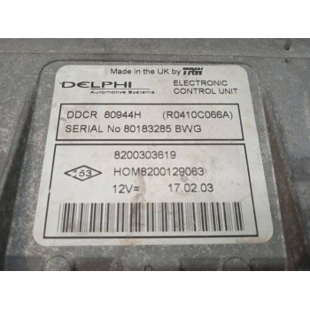 Recambio de centralita motor uce para renault clio ii fase ii (b/cb0) chiemsee referencia OEM IAM 8200303619  