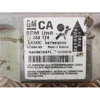 Recambio de centralita airbag para opel astra h berlina cosmo referencia OEM IAM 13288174 327963935 405684A3