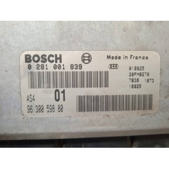 Recambio de centralita motor uce para citroën saxo 1.5 d furio referencia OEM IAM 0281001839 9630059880 28FM0279