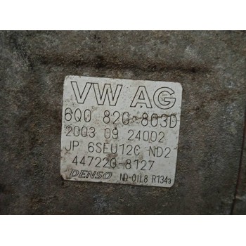 Recambio de compresor aire acondicionado para seat ibiza (6l1) fresh referencia OEM IAM 6Q0820803D  