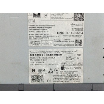 Recambio de pantalla multifuncion para seat ibiza (kj1) style xl referencia OEM IAM 5FJ035869D  