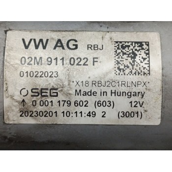 Recambio de motor arranque para seat ibiza (kj1) style xl referencia OEM IAM 02M911022F  