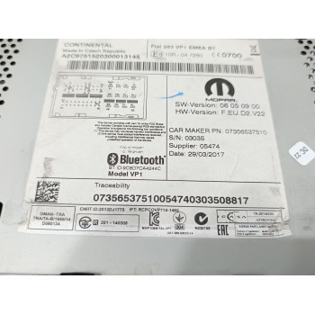 Recambio de sistema audio / radio cd para fiat doblo ii cargo (263) furgón base maxi referencia OEM IAM 07356537510  