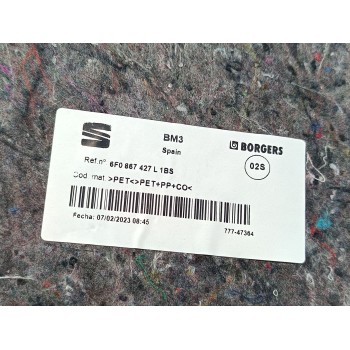 Recambio de alfombra maletero para seat ibiza (kj1) style xl referencia OEM IAM 6F0867427L  
